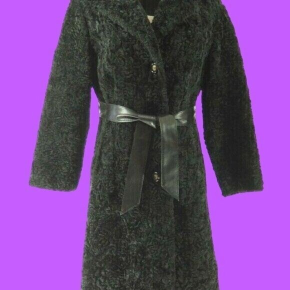 Unbranded Jackets & Blazers - Vintage Real Curly Shearling Fur Coat Ov